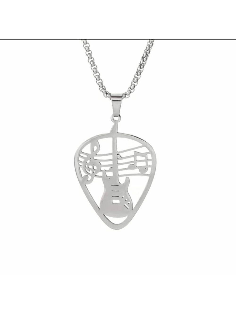 Guitar Pick Rocker Necklace and Pendant #847 - Picture 7 of 9